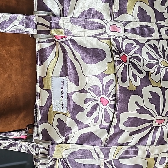 Amy Michelle Austin Diaper Bag, Charcoal Floral - Picture 2 of 11